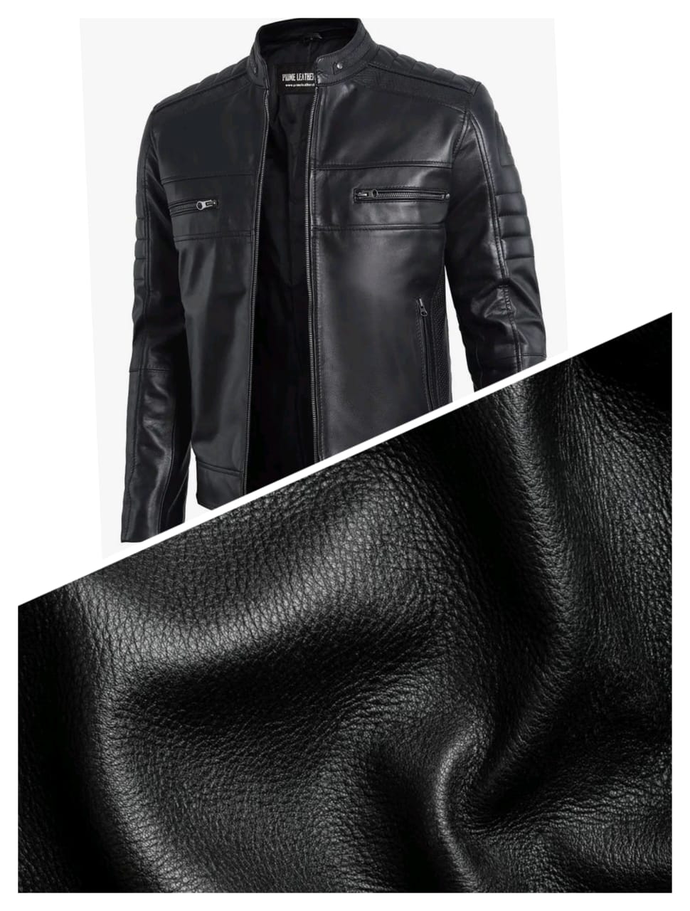 Goat leather with a sleek and durable finish